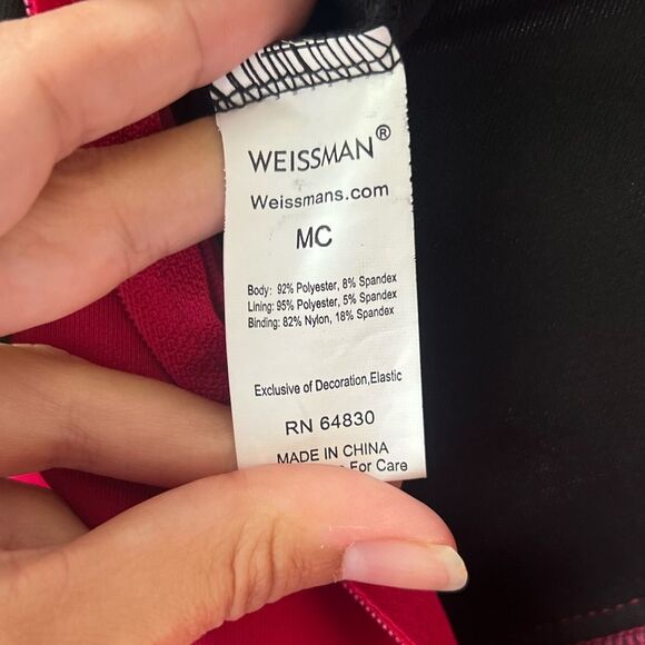 Weissman Two Tone Faux Jacket Biketard Costume Medium Child - Picture 8 of 8